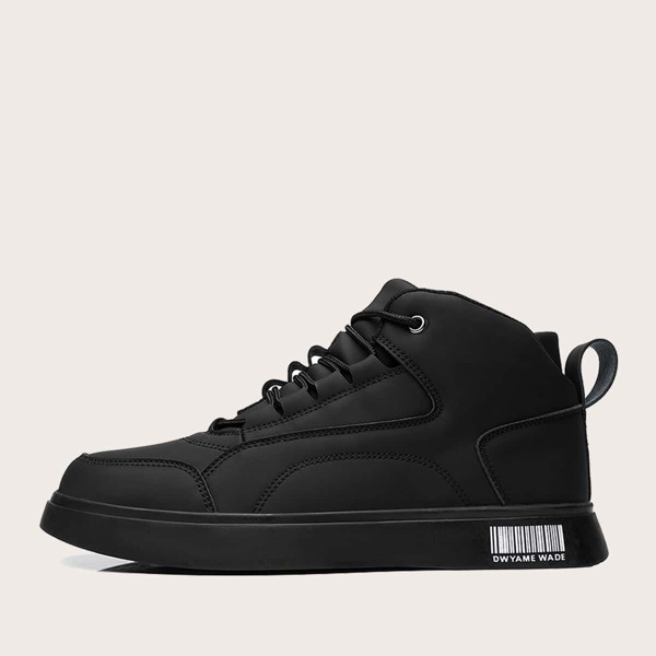

Men Lace-up Front Skate Shoes, Black
