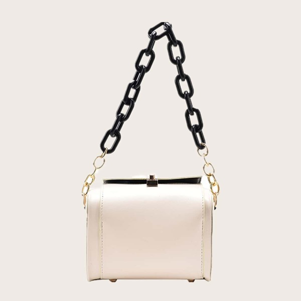 

Chain Shoulder Bag, Beige