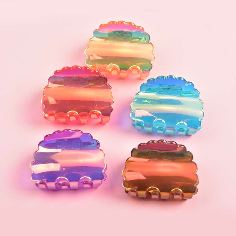 

5pcs Colorful Hair Claw, Multicolor