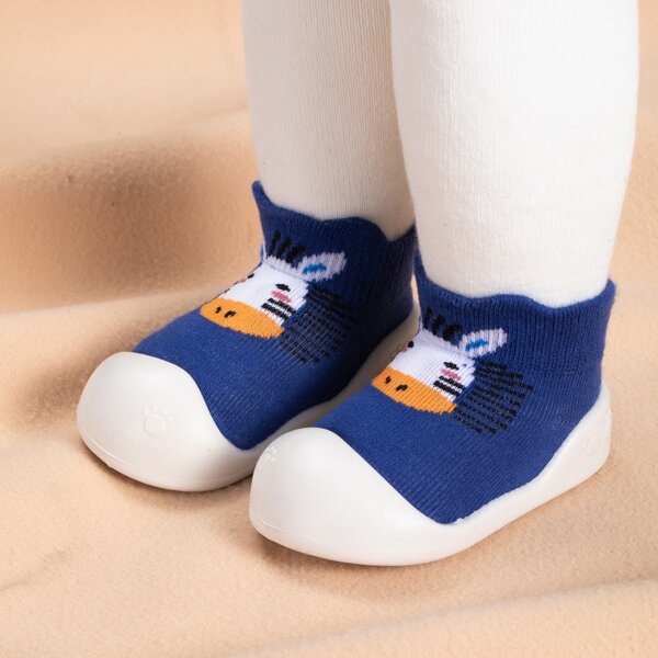 

Baby Boy Cartoon Graphic Sock Sneakers, Blue