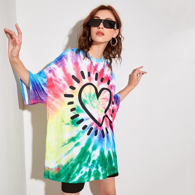 

Tie Dye Oversized Tee, Multicolor
