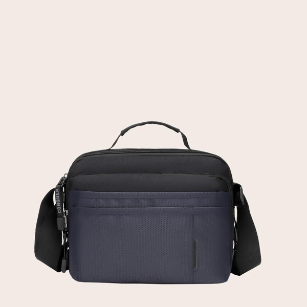 

Men Two Tone Crossbody Bag, Blue