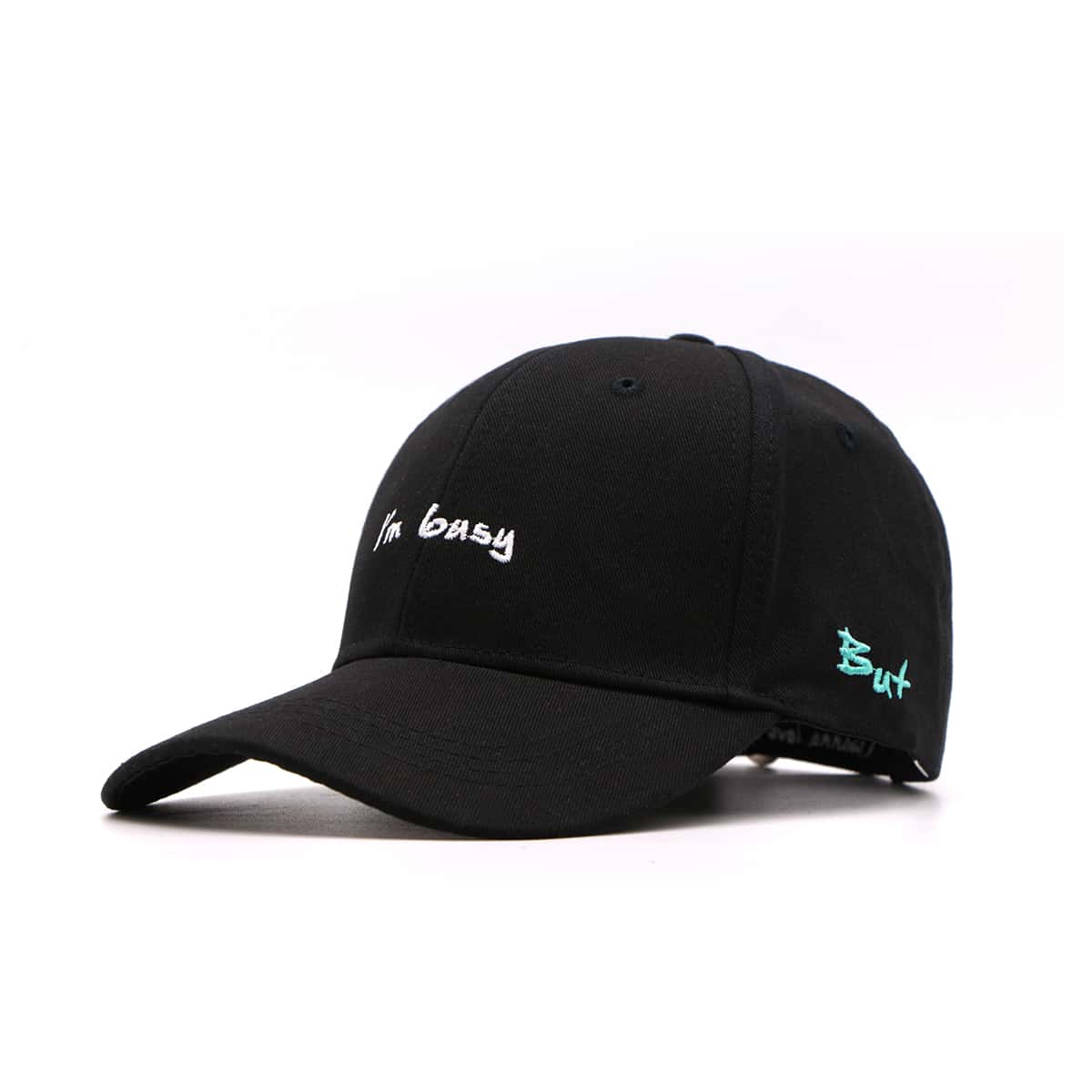 

Guys Letter Embroidery Baseball Cap, Black