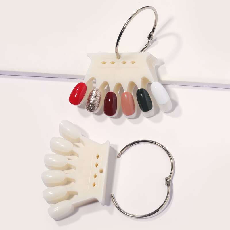 

10sheets False Nail Display Card, Beige