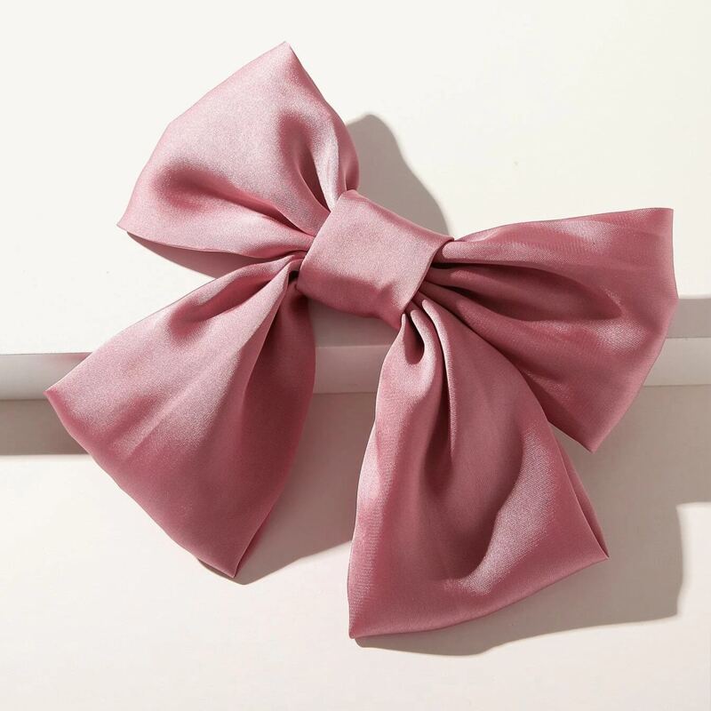 

1pc Bow Hair Clip, Pink