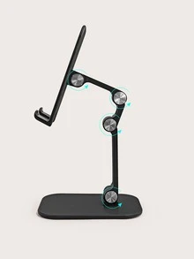 可折疊桌面手機支架 - 黑色 - 查看 5