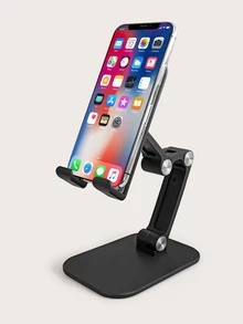 可折疊桌面手機支架 - 黑色 - 查看 6