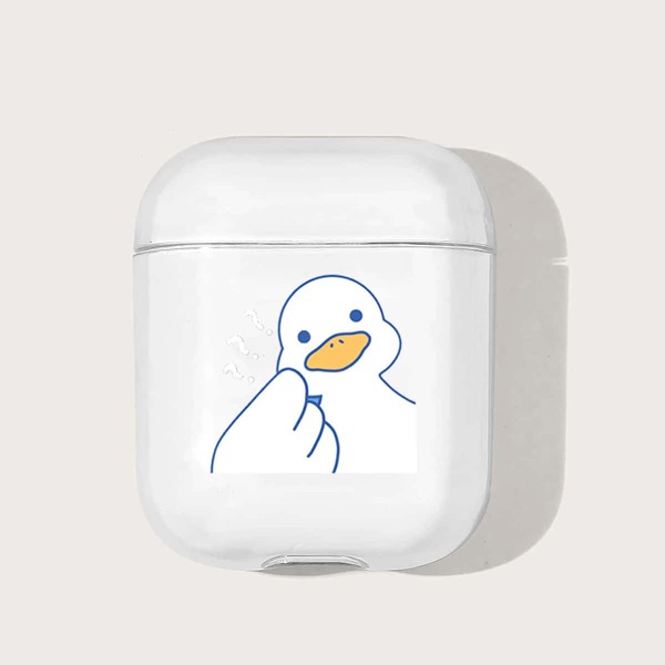 

Cartoon Duck Clear Airpods Case
