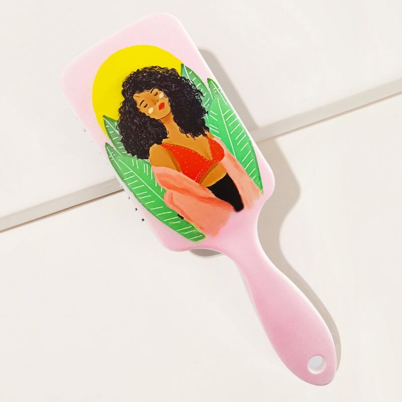 

Figure Graphic Hair Brush, Pink