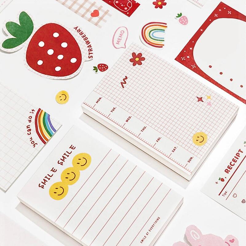 

1pc Cartoon Graphic Random Memo Pad, Multicolor