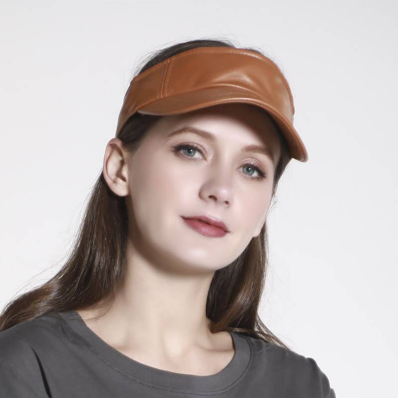 

Solid Visor Hat, Brown