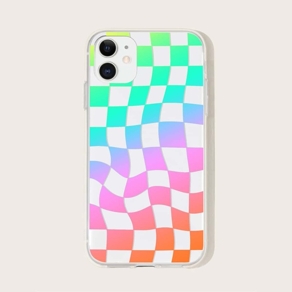 

Чехол для iPhone в клетку, Многоцветный
