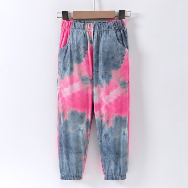 

Toddler Girls Tie Dye Elastic Waist Sweatpants, Multicolor