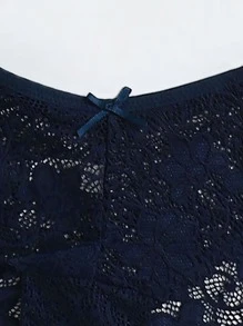 4pack Floral Lace Panty Set Lingerie - Multicolor - View 3