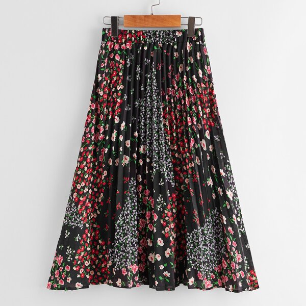 

Girls Ditsy Floral Pleated Skirt, Multicolor