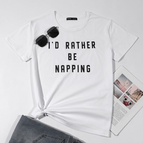 

Slogan Graphic Tee, White