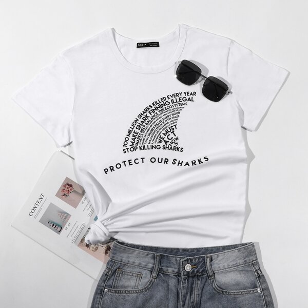 

Slogan Graphic Tee, White