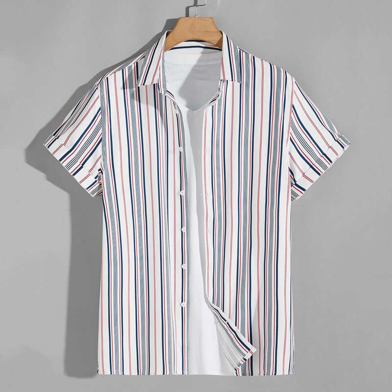 

Guys Vertical Striped Shirt, Multicolor