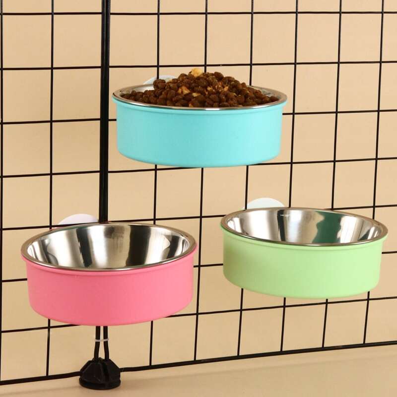 

1pc Random Color Hanging Pet Bowl, Multicolor