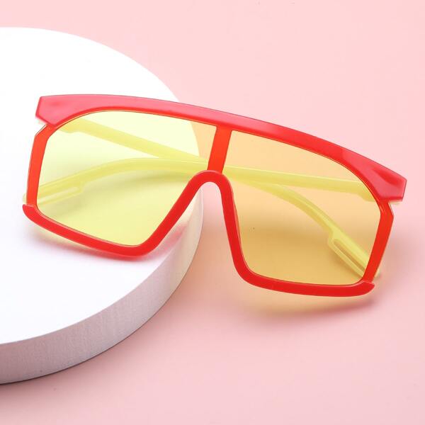 

Kids Flat Top Shield Sunglasses, Multicolor