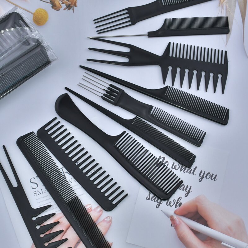 

10pcs Hair Comb Set, Black