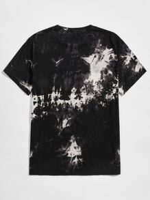 Manfinity VCAY Men Cotton Tie Dye Top - Black - View 2