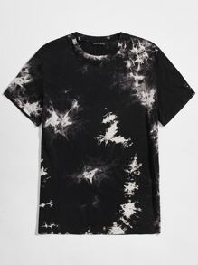 Manfinity VCAY Men Cotton Tie Dye Top - Black - View 3