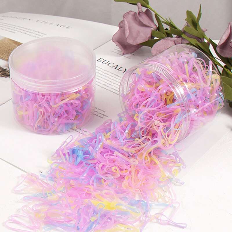 

1box Mini Hair Tie, Multicolor