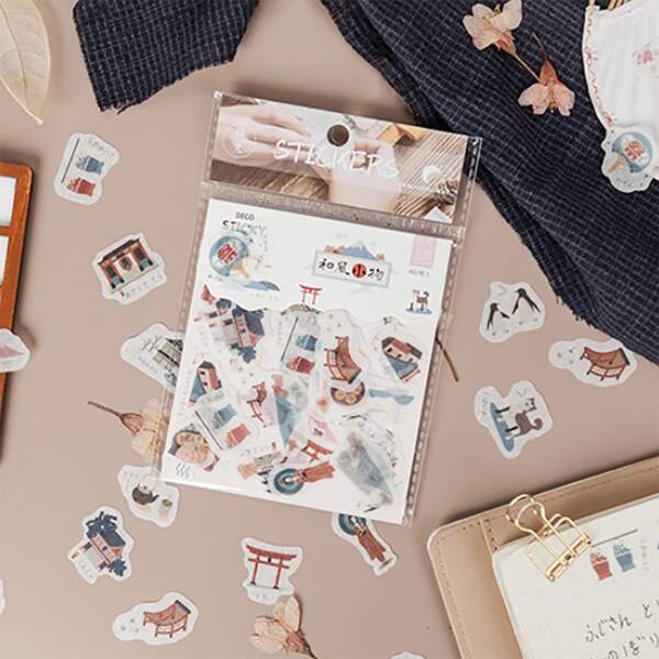 

40pcs Mixed Pattern Random Sticker, Multicolor