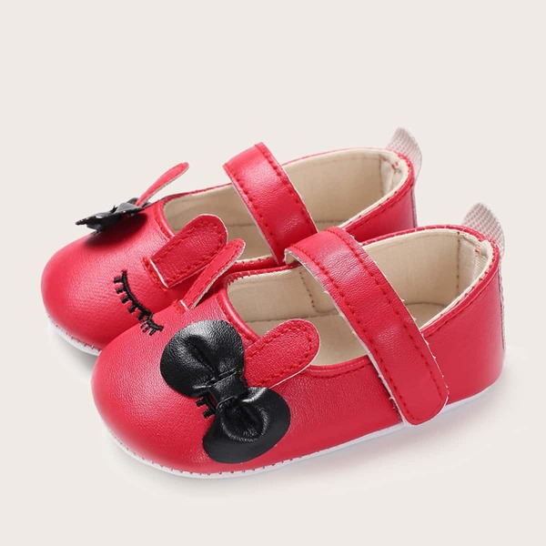 

Baby Girl Bow Decor Flats, Red