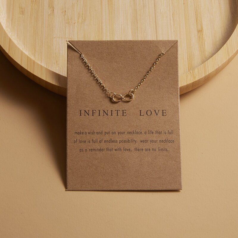 

Infinity Charm Necklace, Gold