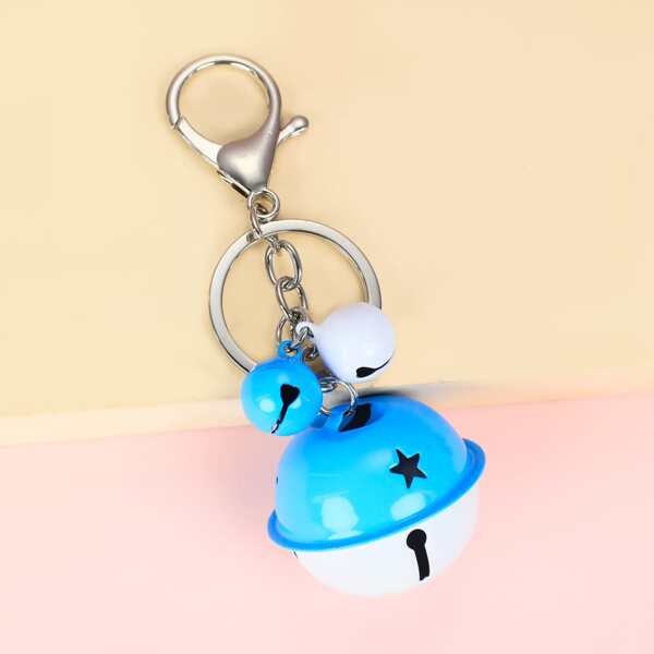 

Bell Charm Keychain, Multicolor