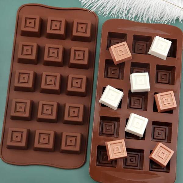 

1pc Silicone Chocolate Mold, Coffee brown