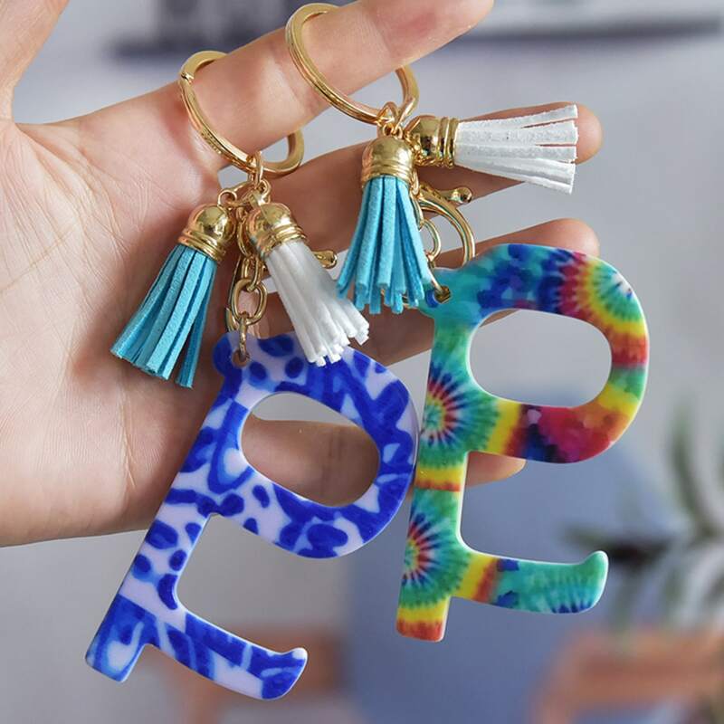 

1pc Random Non-contact Door Opener Keychain, Multicolor