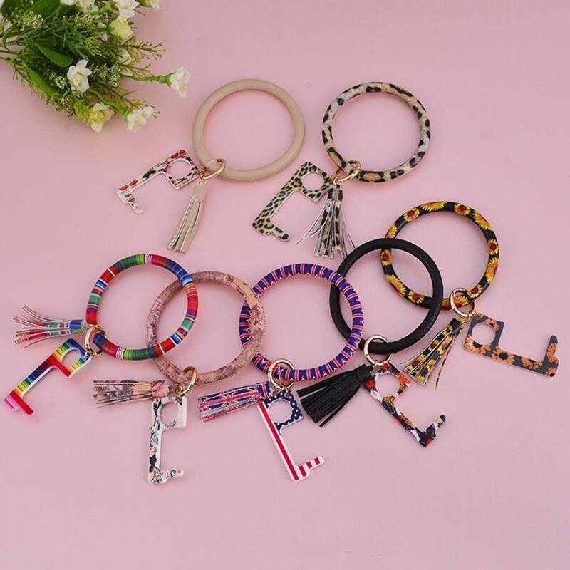 

1pc Random Non-contact Door Opener Keychain, Multicolor