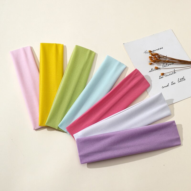 

7pcs Simple Plain Headband, Multicolor