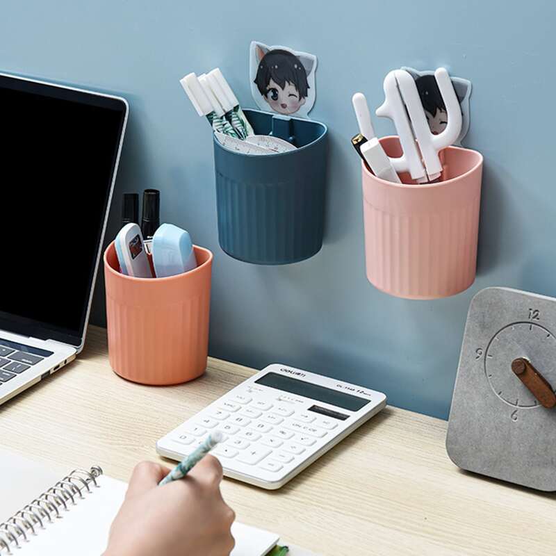 

1pc Punch-free Multifunctional Pen Holder, Multicolor