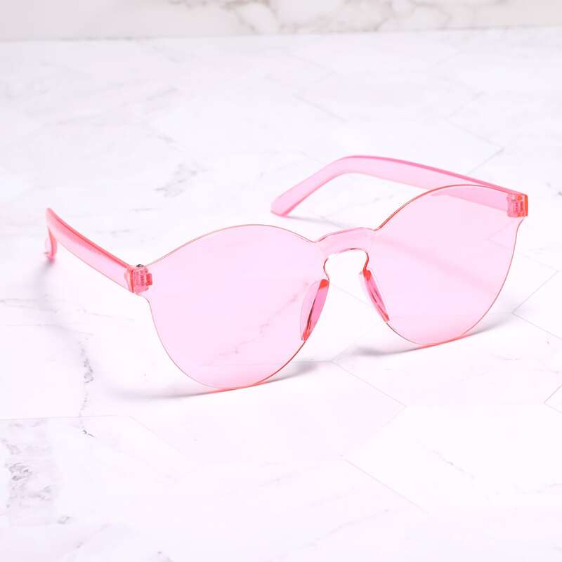

Rimless Round Frame Sunglasses