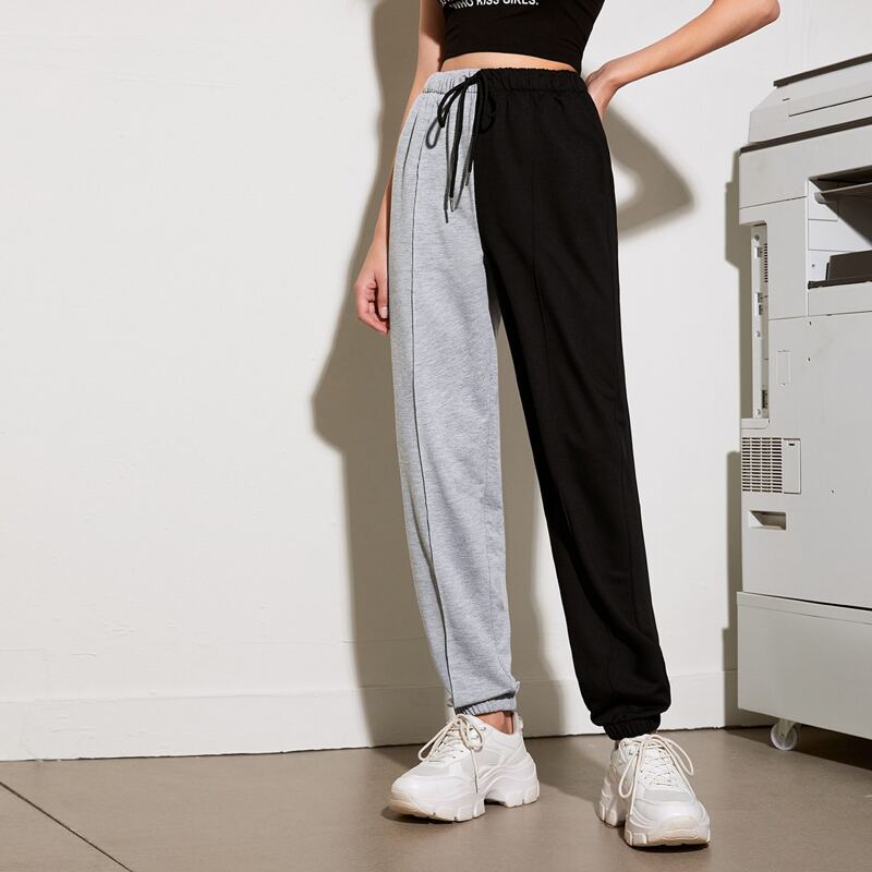 

Colorblock Drawstring Sweatpants, Multicolor
