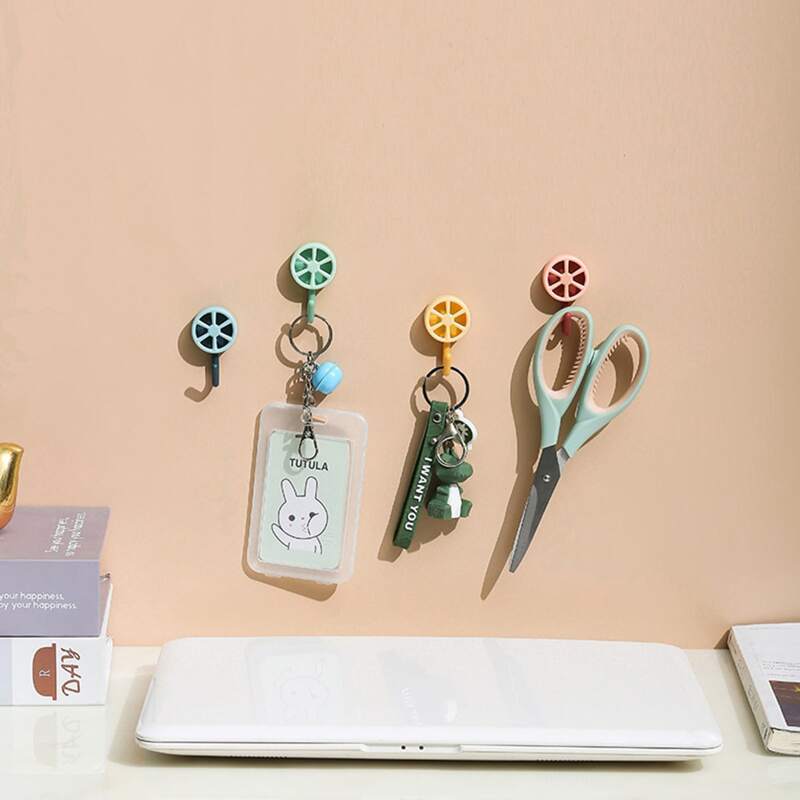 

5pcs Wall-mounted Storage Hook, Multicolor