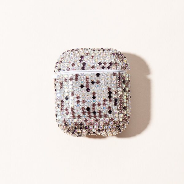 

Rhinestone Decor Airpods Case, Multicolor