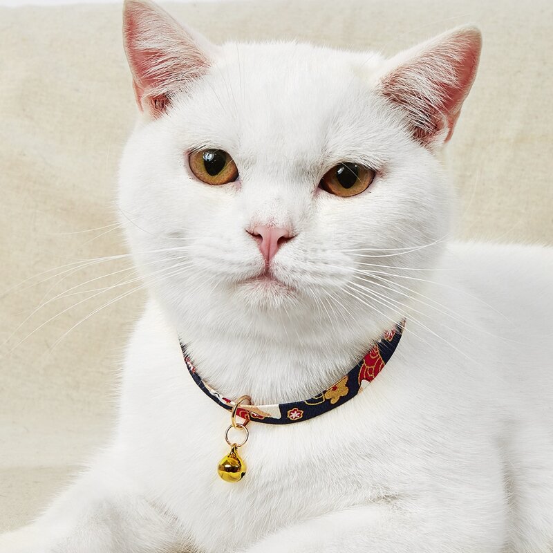 

1pc Flower Print Pet Necklace, Multicolor