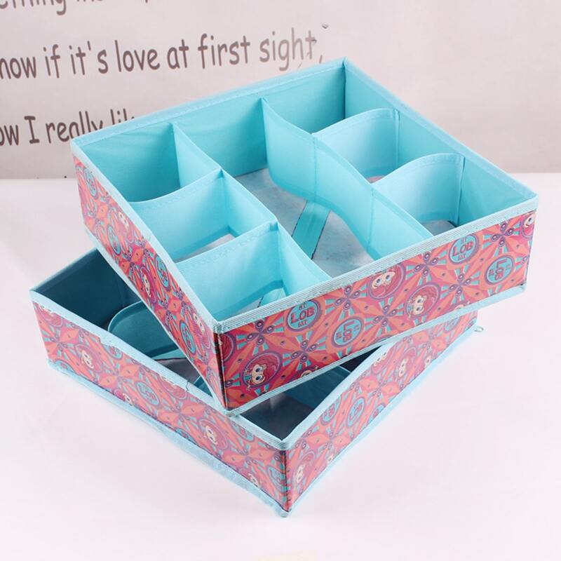 

1pc Multi-grid Underwear Storage Box, Multicolor