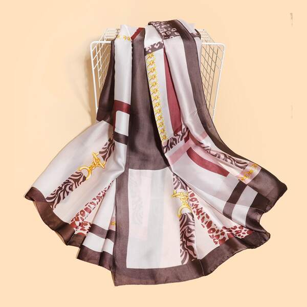 

Chain Print Scarf, Multicolor