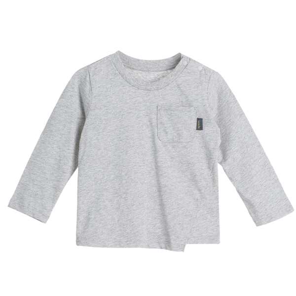 

Toddler Boys Patch Pocket Marled Knit Tee, Light grey