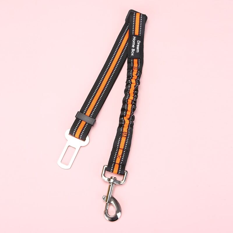 

1pc Dog Car Seat Belt, Orange