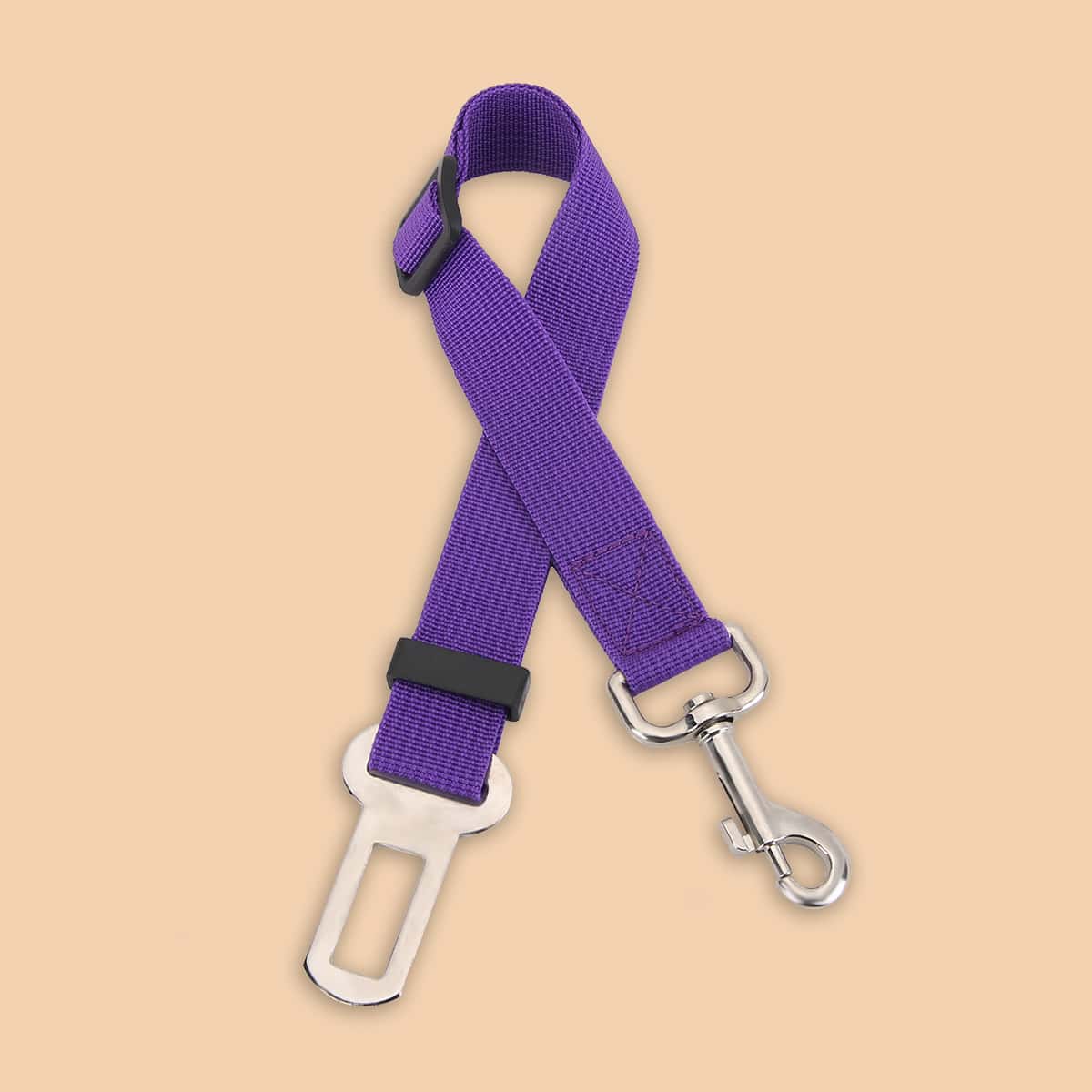 

1pc Simple Dog Car Seat Belt, Purple
