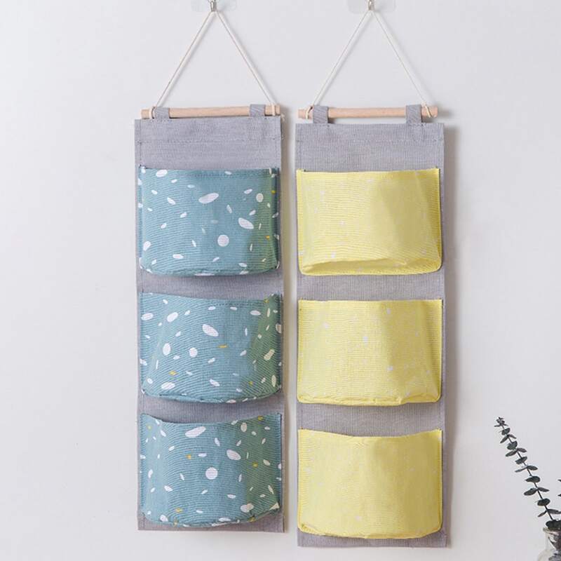 

1pc 3-pocket Hanging Storage Bag, Multicolor