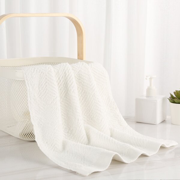 

1pc Plain Face Towel, White