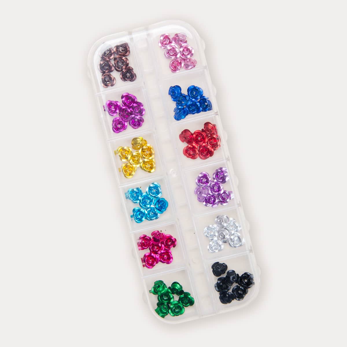 

1box Rose Nail Art Decoration, Multicolor